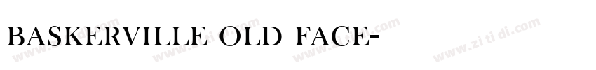 baskerville old face字体转换
